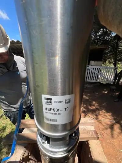 Bomba para poço artesiano nova instalada em Atibaia (SP)